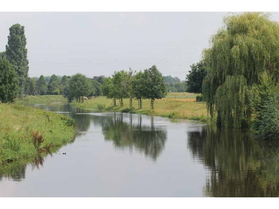 Die Aa in unmittelbarer Nähe der Ferienwohnung Bocholt/Lowick an der Aa